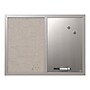 MasterVision Combo Lacquered Steel / Fabric Dry-Erase Whiteboard, Wood Frame, 2' x 1.5' (MX04331608)~#|#~sp44845772_sc7