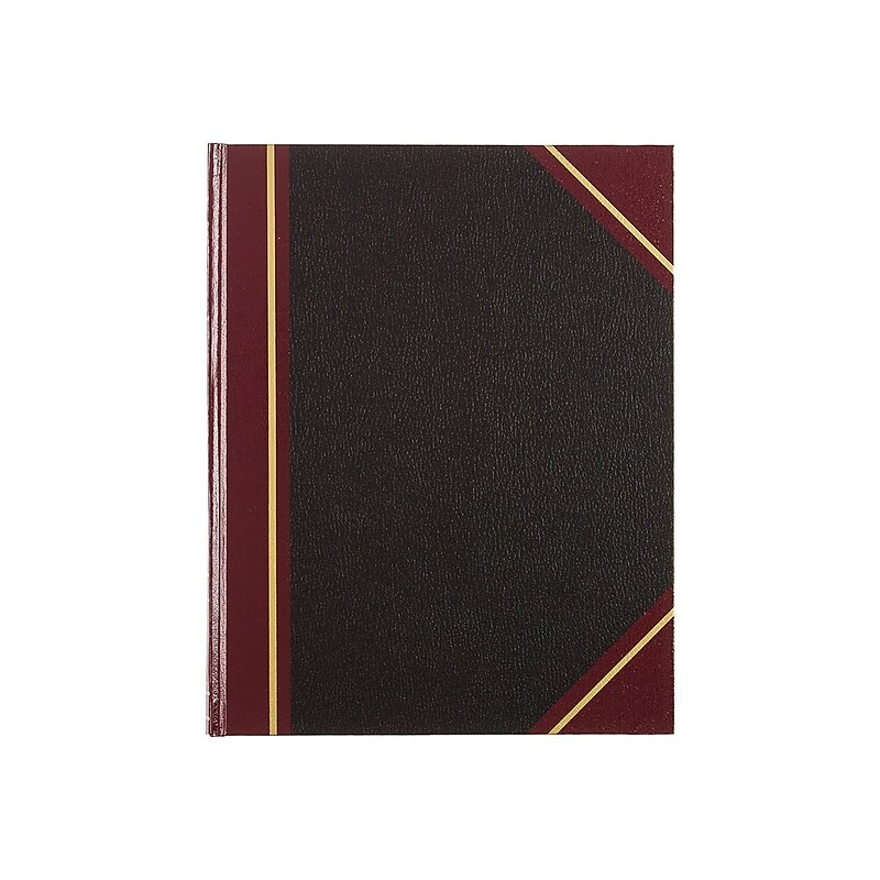 Rediform Texhide Record Book, 7 7/8" x 10", Black, 80 Sheets/Book (56211) image 1