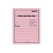TOPS While You Were Out Message Pads, 4.25" x 5.5", Pink, 50 Sheets/Pad, 12 Pads/Pack (TOP 3002P)
