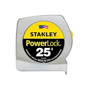 Stanley PowerLock 25' Tape Measure, Mylar-coated (33-425)