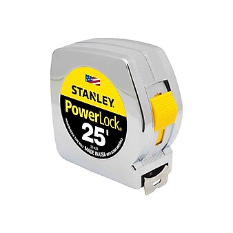 Stanley PowerLock 25' Tape Measure, Mylar-coated (33-425)