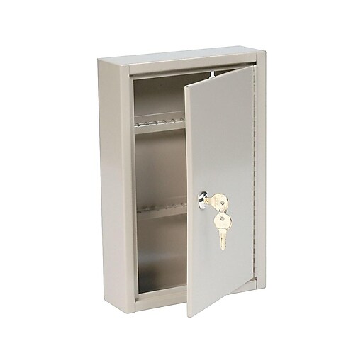 mmf industries™ steelmaster® uni-tag® key cabinet, sand, 30 key