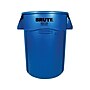 Rubbermaid Brute Outdoor Trash Can, Blue Resin, 44 Gal. (FG264360BLUE)~#|#~sp44846115_sc7