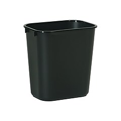 Hefty Polypropylene Trash Can with Lid, Black, 13.3 Gal. (2166-075