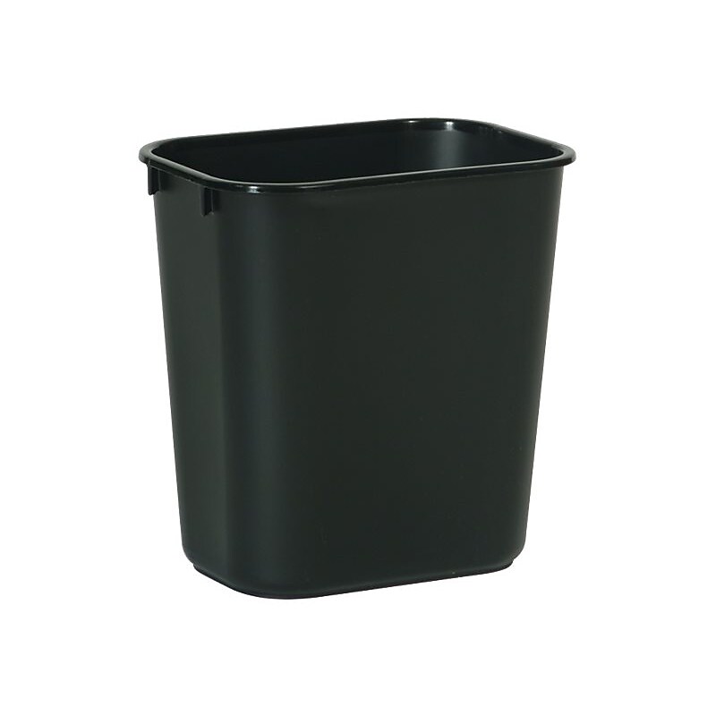 Rubbermaid Indoor Trash Can, Black Plastic, 3.25 Gal. (FG295500BLA) image 1
