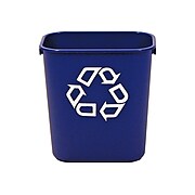 Rubbermaid Commercial Products Plastic Container, 2.7 Gal., Blue (FG295573BLUE)