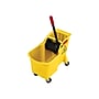 Rubbermaid Tandem Bucket & Side-Press Wringer, 31 qt. (7.75 Gal.), Yellow (FG738000YEL)~#|#~sp44846182_sc7