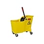 Rubbermaid Tandem Bucket & Side-Press Wringer, 31 qt. (7.75 Gal.), Yellow (FG738000YEL)~#|#~sp44846184_sc7