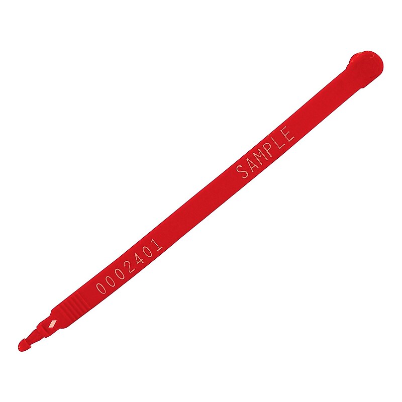 Truck Seals, 0.38" x 7.5", Red, 100/Carton (SE1027R) image 1