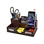 Victor Technology 6 Compartment Wood Compartment Storage with Smart Phone Holder, Mocha Brown (B9525)~#|#~sp44850537_sc7