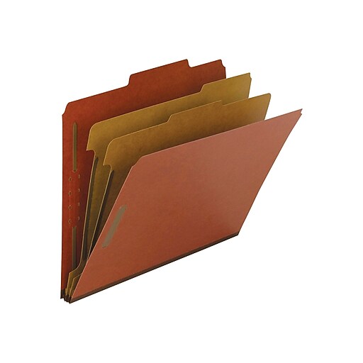 Shop Staples for Nature Saver Recycled Heavy Duty Pressboard Classification Folder, 2Dividers
