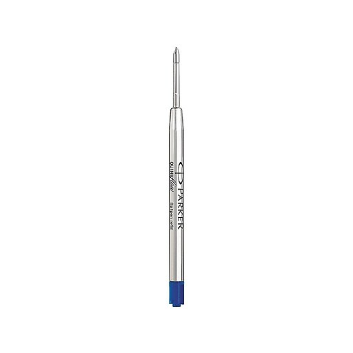 Parker Quinkflow Ballpoint Pen Refill, Medium Tip, Blue Ink (1950371) Staples