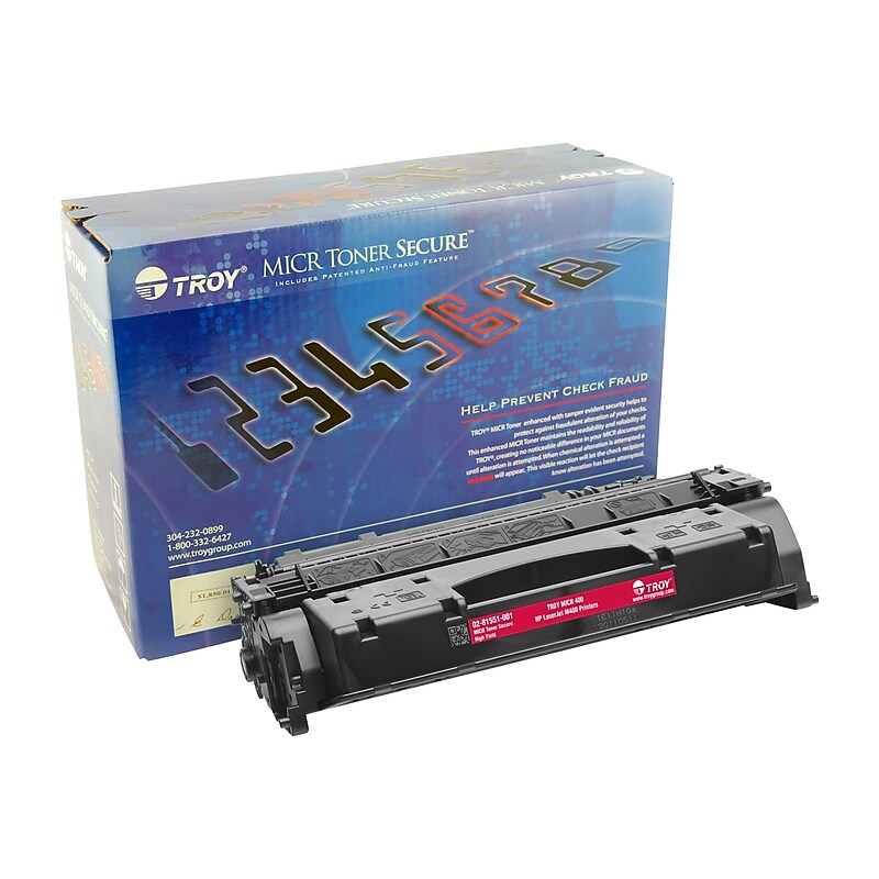 Troy 02-81551-001 Toner Secure MICR Cartridge, Black image 1