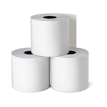 Staples Thermal Paper Rolls, 2 1/4" x 165', 3/Pack (21267/18220)