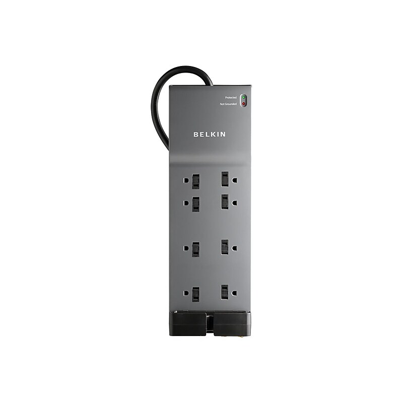 Belkin with Telephone Protection 8 Outlets Home/Office Surge Protector, 6 ft. Cord, (BKNBE10820006) image 1