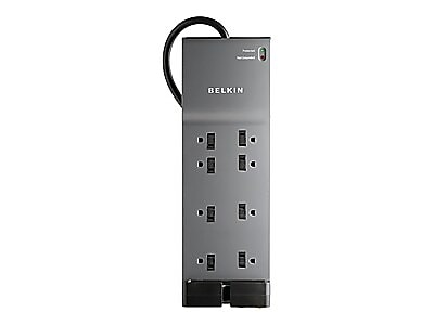 Belkin with Telephone Protection 8 Outlets Home/Office Surge Protector, 6 ft. Cord, (BKNBE10820006) Sansujyuku sansujyuku.com