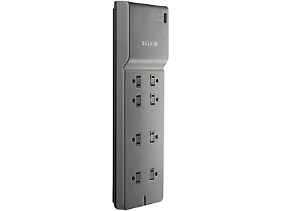 Belkin with Telephone Protection 8 Outlets Home/Office Surge Protector, 6 ft. Cord, (BKNBE10820006) Sansujyuku sansujyuku.com