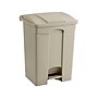 Safco Indoor Step Trash Can, Tan Plastic, 17 Gal. (9922TN)~#|#~sp44850909_sc7