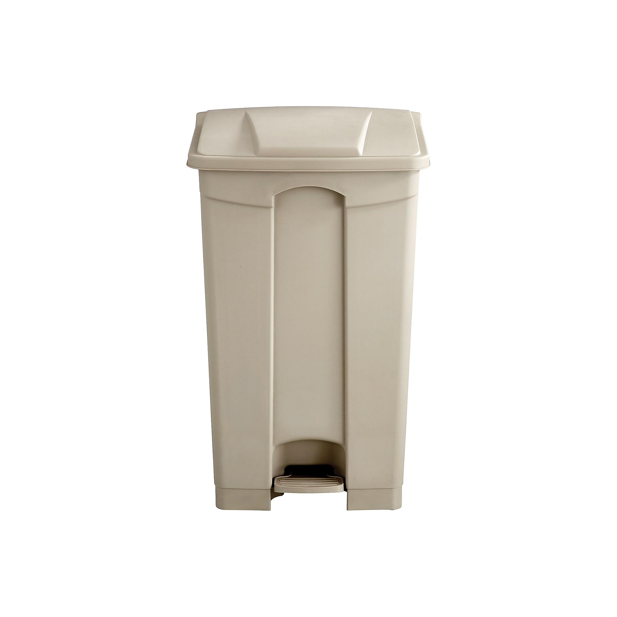 Safco Indoor Step Trash Can, Tan Plastic, 23 Gal. (9923TN) Sansujyuku sansujyuku.com