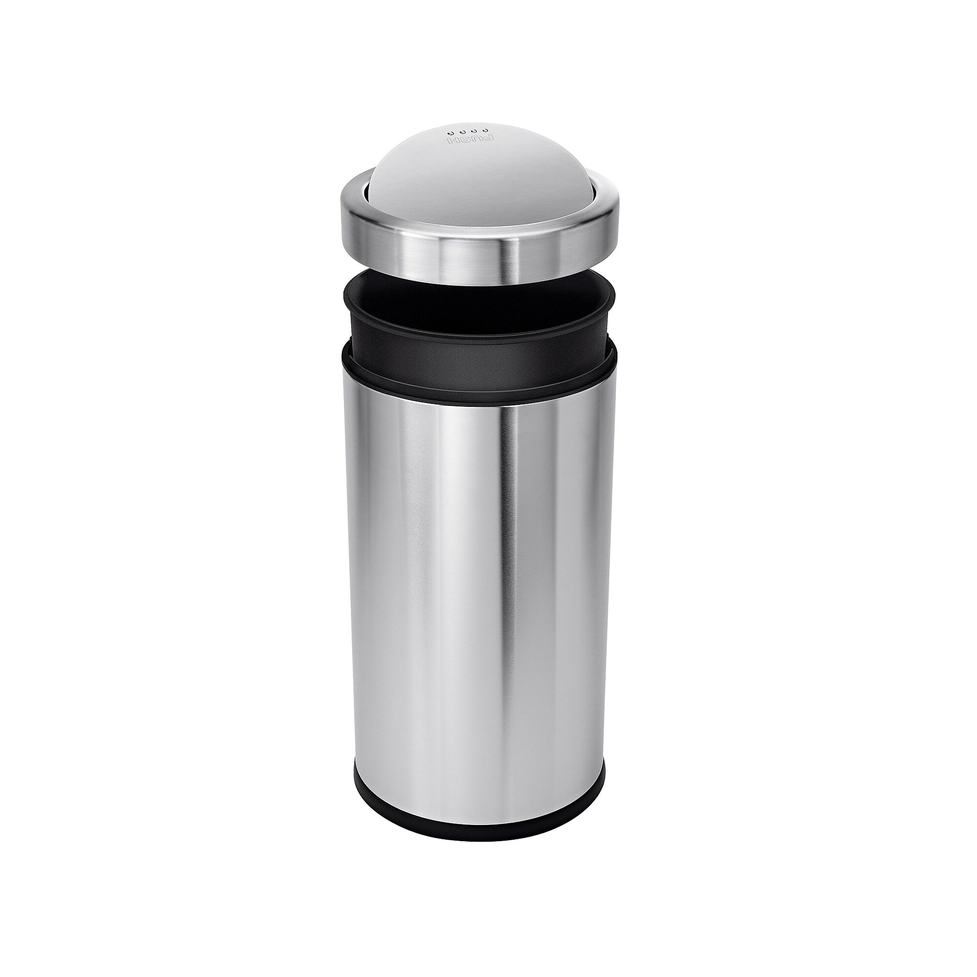 simplehuman Indoor Swing Lid Trash Can, Brushed Stainless Steel, 14.5 Gal. (CW1442) Sansujyuku sansujyuku.com