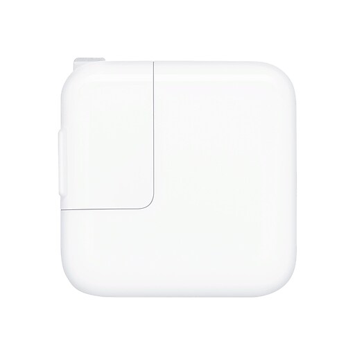 Apple 12W USB Adapter for iPhone/iPad/iPod Touch, White (MD836LL/A) Staples