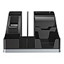 Deflect-O Silhouettes Desktop Organizer, Black/Silver  (35172)~#|#~sp44851123_sc7