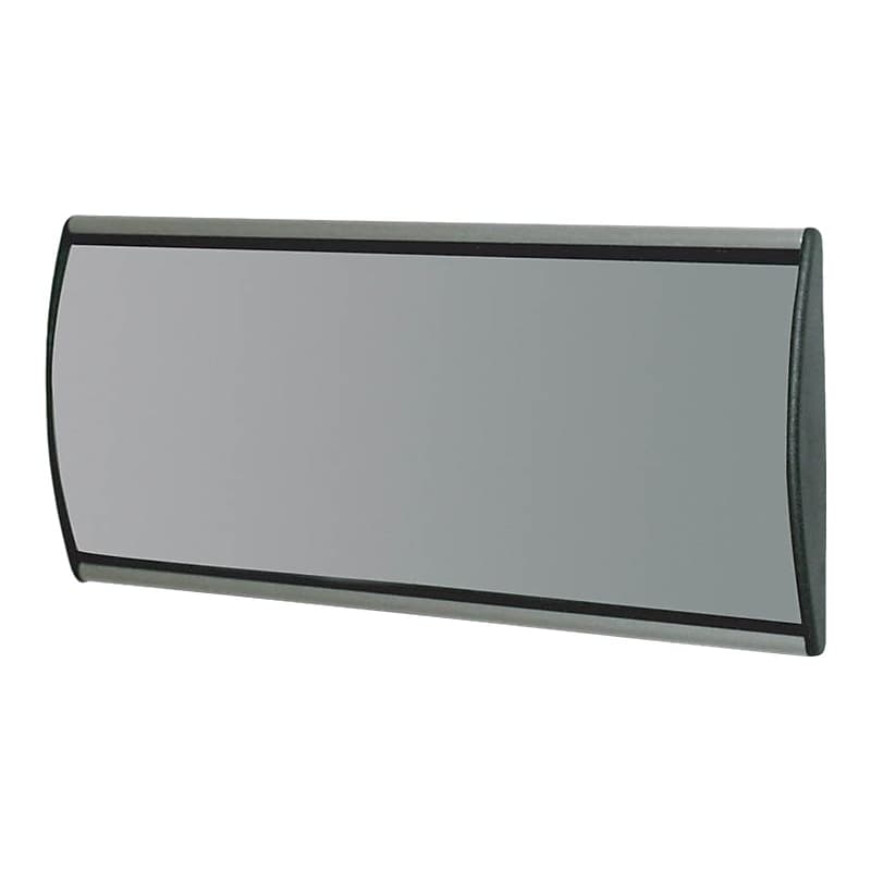 Advantus People Pointer Wall/Door Aluminum/Plastic Sign, Black/Silver (75390) image 1
