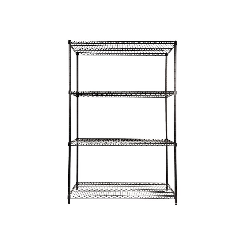 Alera Starter Kit 4-Shelf Metal Unit, 48"W, Black (ALESW504824BL) image 1