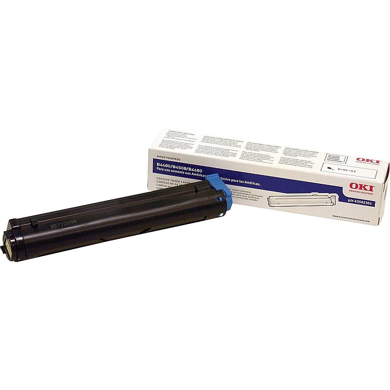 OKI 43502301 Black Standard Yield Toner Cartridge (1773538) image 1