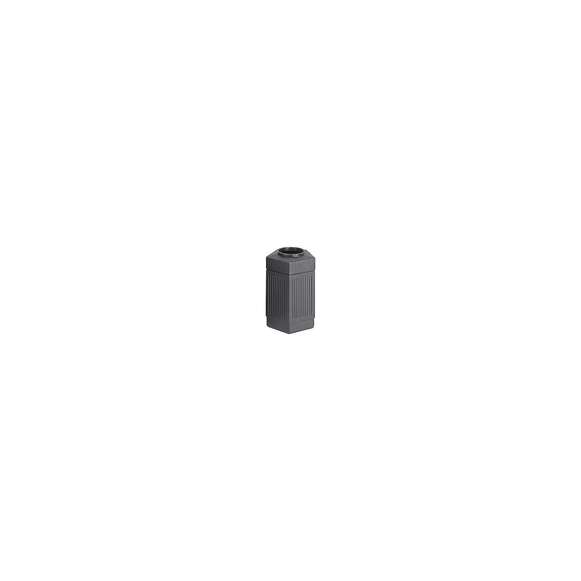 Safco Canmeleon Indoor/Outdoor Trash Can w/Lid, Black HDPE, 30 Gal. (9485BL) Sansujyuku sansujyuku.com