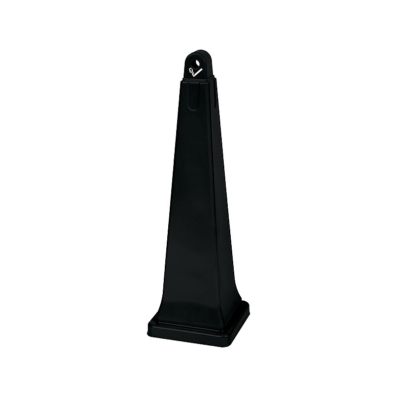 Rubbermaid GroundsKeeper Outdoor Ash Urn, Black Resin (FG257088BLA) image 1