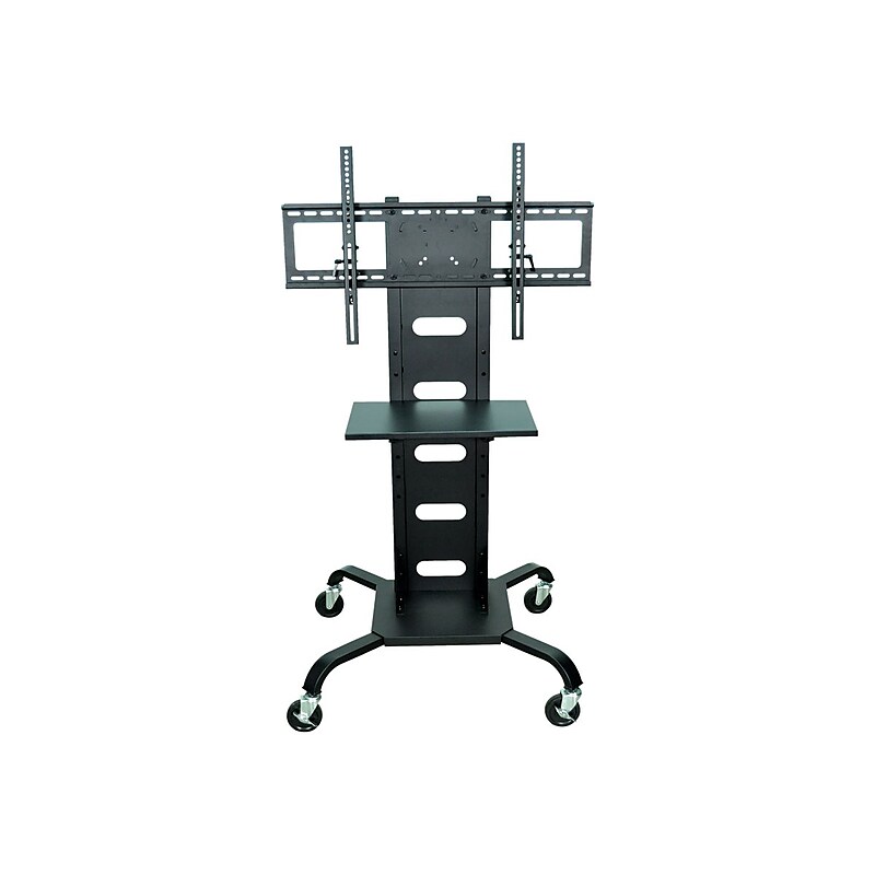 Luxor Steel Pedestal TV Stand, Screens up to 60", Black (WPSMS51) image 1