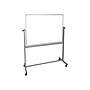 Luxor Steel Mobile Dry-Erase Whiteboard, Aluminum Frame, 4' x 3' (MB4836WW)~#|#~sp44851725_sc7