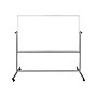 Luxor Steel Mobile Dry-Erase Whiteboard, Aluminum Frame, 40"H x 72"W (MB7240WW)~#|#~sp44851729_sc7
