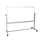 Luxor Steel Mobile Dry-Erase Whiteboard, Aluminum Frame, 40"H x 72"W (MB7240WW)~#|#~sp44851730_sc7