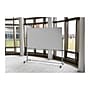 Luxor Steel Mobile Dry-Erase Whiteboard, Aluminum Frame, 40"H x 72"W (MB7240WW)~#|#~sp44851735_sc7