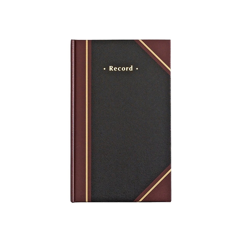 Staples Record Book, Black, 300 Sheets/Book (217919) image 1