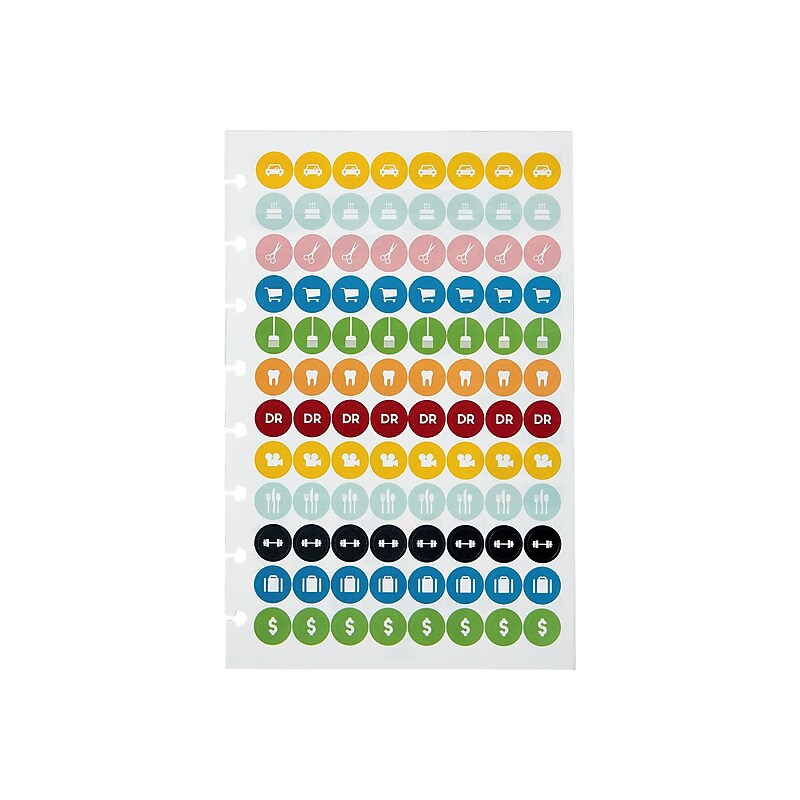 Staples Customizable Notebook Accessories, 5.5" x 8.5", Assorted Colors, 4/Pack (29478) image 1