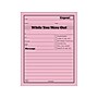 Adams While You Were Out Message Pads, 4.25" x 5.5", Pink, 50 Sheets/Pad, 24 Pads/Pack (9711)~#|#~sp44851779_sc7