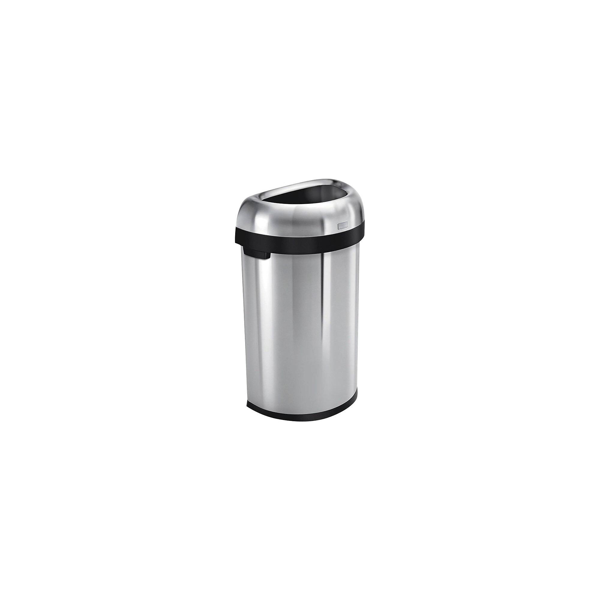 simplehuman Trash Can with Lid, 16 Gallon, Brushed Stainless Steel (CW1468) Sansujyuku sansujyuku.com