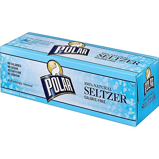 Polar 100 Natural Seltzer Water, 12 Oz., 24/Carton (00220) at Staples