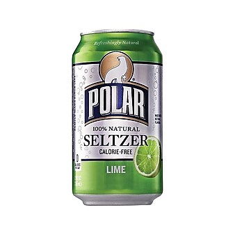 Polar Lime Seltzer, 12 oz., 24/Carton (00235)