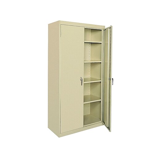 Shop Staples For Sandusky Deluxe Steel Welded Storage Cabinet 72