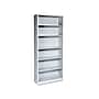 HON Brigade 6-Shelf Standard Bookcase, 81.13"H x 34.5"W x 12.63"D, Gray (S82ABCQ)~#|#~sp44852079_sc7