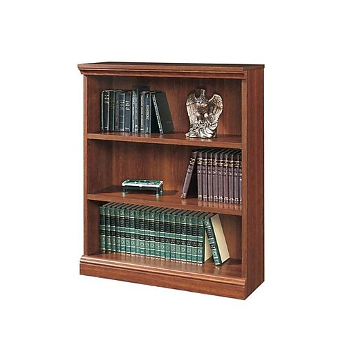 Sauder Camden County 3Shelf Standard Bookcase, Cherry (101783) Staples