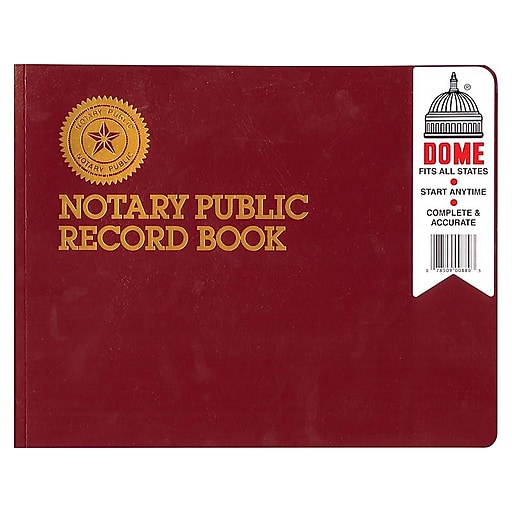 2 Pack 880 Notary Public 8 1/2 x 10 1/2 Inch 60-Page Record Book