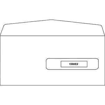 TFP ComplyRight Self Seal Security Tinted #10 Business Envelopes, 4 1/2" x 9 1/2", White, 500/Box (1500ES)