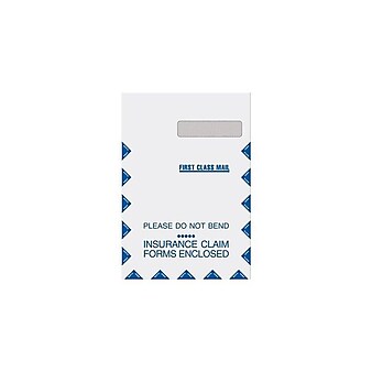 Medical Arts Press Self Seal Security Tinted Business Envelopes, 9" x 13", White, 100/Pack (24147)