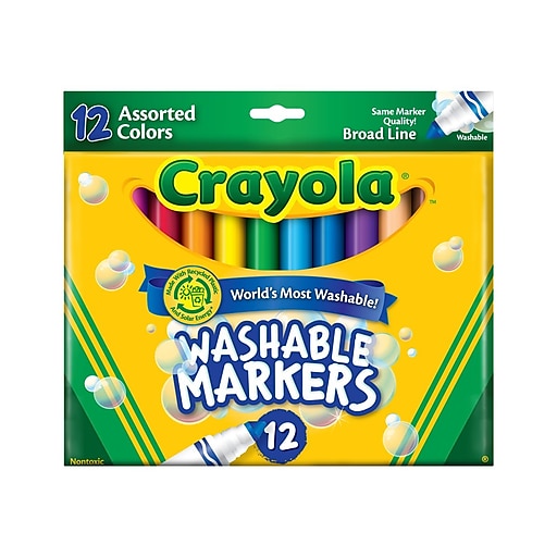 Calico Toy Shoppe - 12 ct Broadline Tip Jumbo Washable Markers from  Faber-Castell