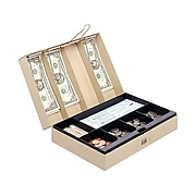 MMF STEELMASTER Cash Box, 10 Compartments, Sand (221619003)